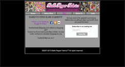 Desktop Screenshot of bellpepperfabrics.com