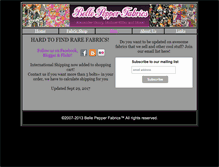 Tablet Screenshot of bellpepperfabrics.com